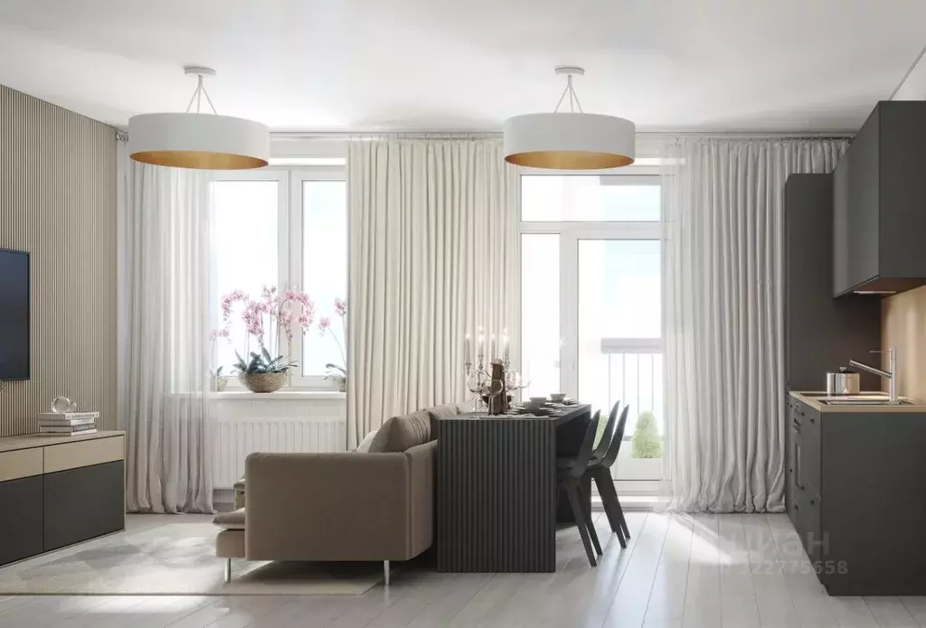 2-к кв. Пермский край, Пермь ул. Сергея Есенина, 9Ак1 (34.8 м) - Фото 2