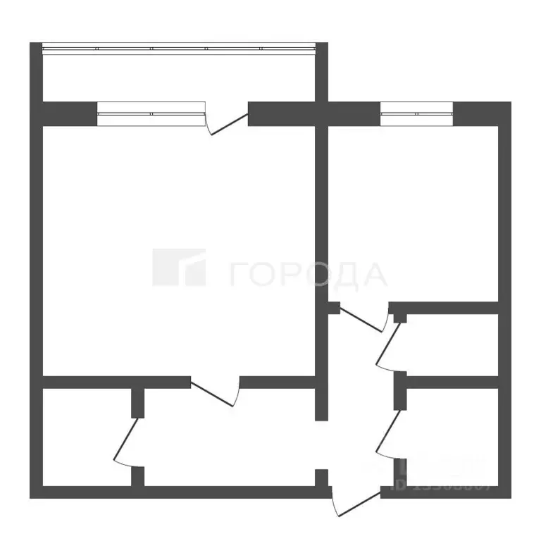 1-к кв. Кемеровская область, Мыски Притомский мкр, 18-й кв-л, 5 (40.1 ... - Фото 2