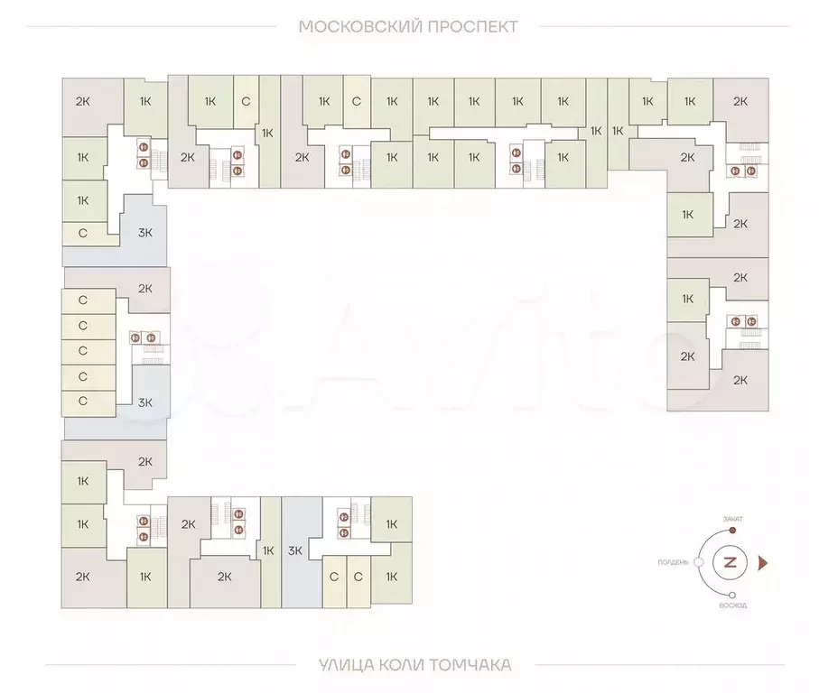 Квартира-студия, 27,3 м, 8/12 эт. - Фото 1