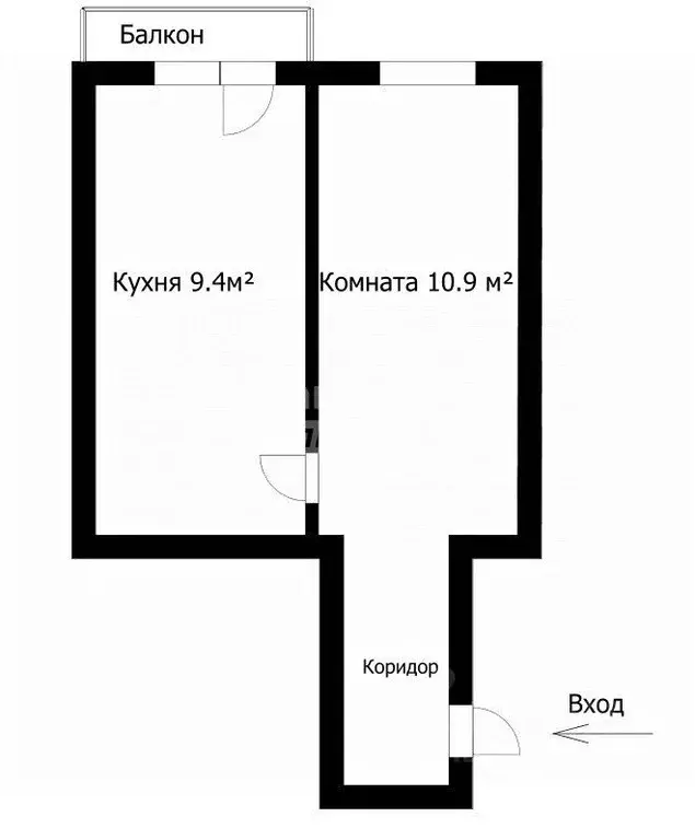 Комната Томская область, Томск ул. 79-й Гвардейской Дивизии, 1 (22.0 ... - Фото 2