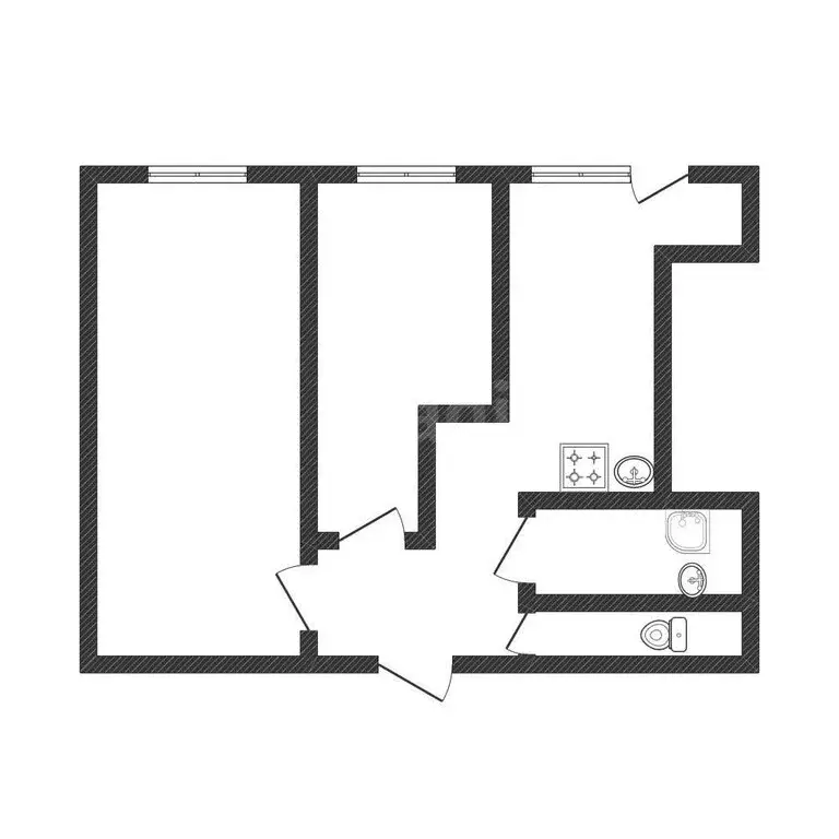 2-комнатная квартира: Белокуриха, улица Соболева, 24 (48.5 м) - Фото 1