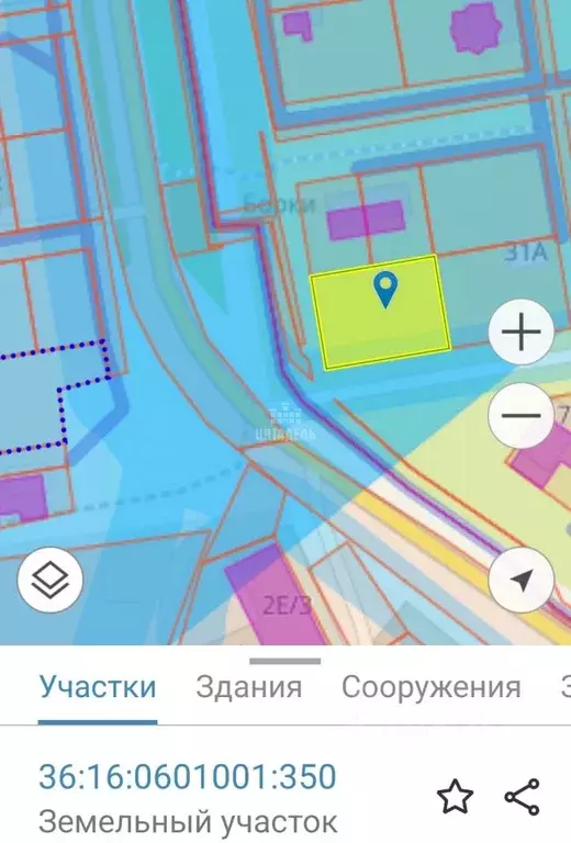 Участок в Воронежская область, Новоусманский район, с. Бабяково ... - Фото 1