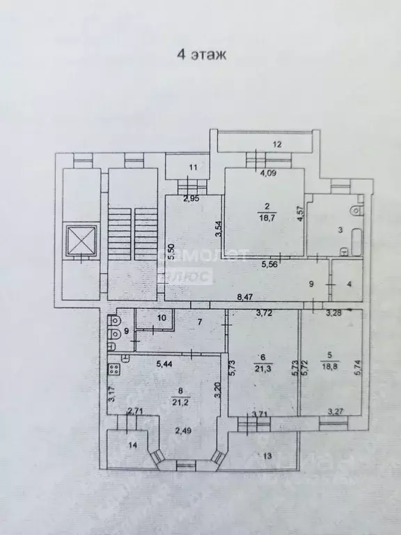 3-к кв. Челябинская область, Челябинск ул. Энгельса, 99Б (133.7 м) - Фото 2