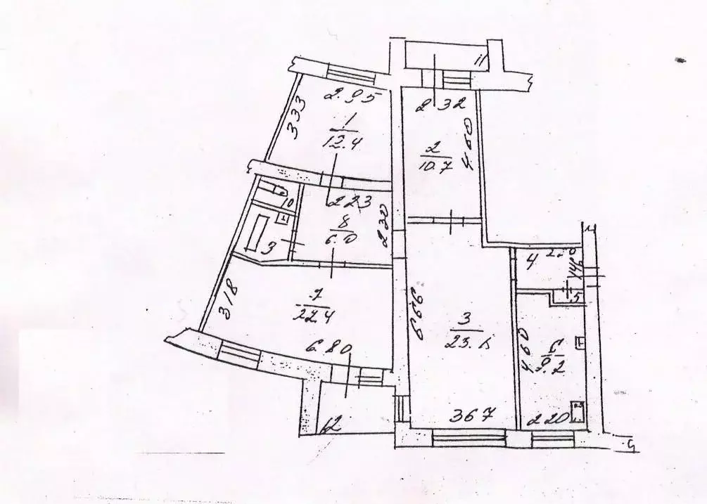 4-к кв. Курская область, Курск ул. Дзержинского, 65/2 (93.6 м) - Фото 2