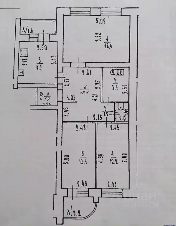 3-к кв. Башкортостан, Уфа ул. Набережная реки Уфы, 45 (75.3 м) - Фото 2
