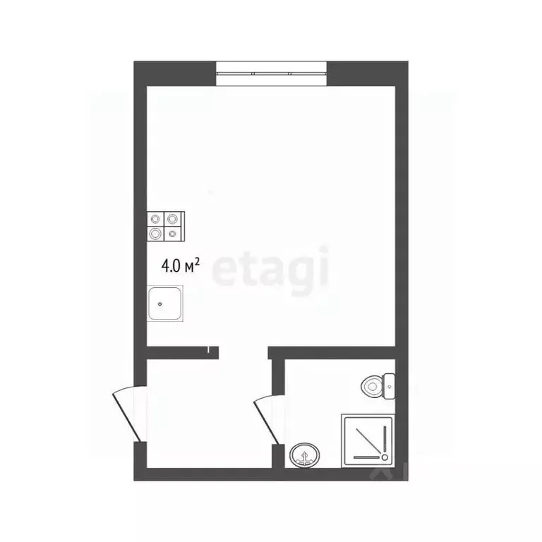 1-к кв. Тюменская область, Тюмень проезд Геологоразведчиков, 6 (18.7 ... - Фото 1