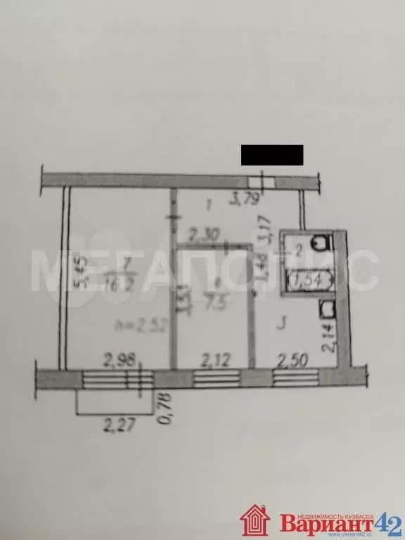 2-к. квартира, 40 м, 3/5 эт. - Фото 0