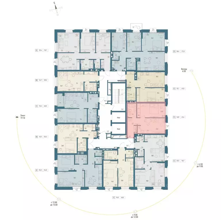 1-к кв. Башкортостан, Уфа Родина Парк жилой комплекс (41.4 м) - Фото 2