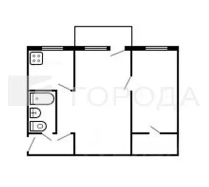 2-к кв. Кемеровская область, Новокузнецк ул. Кирова, 37А (42.1 м) - Фото 1