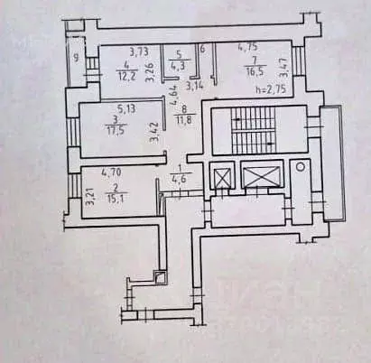 Квартира, 3 комнаты, 83.9 м - Фото 0