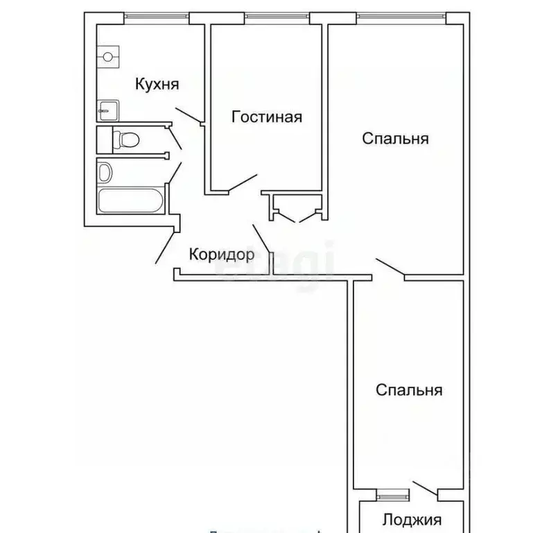3-к кв. Белгородская область, Алексеевка Республиканская ул., 82 (60.3 ... - Фото 1