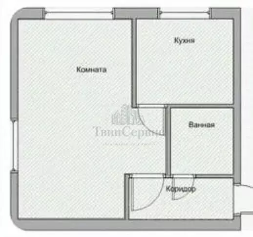 1-к кв. Тульская область, Тула ул. Галкина, 34 (30.7 м) - Фото 2