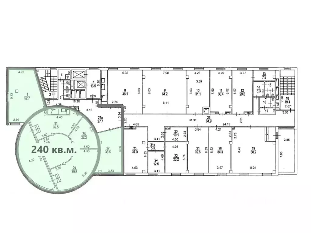 Офис в Москва 2-я Ямская ул., 4 (240 м) - Фото 1