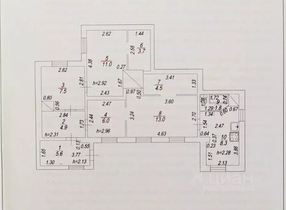4-к кв. Саратовская область, Вольск ул. Дзержинского, 14 (66.3 м) - Фото 2