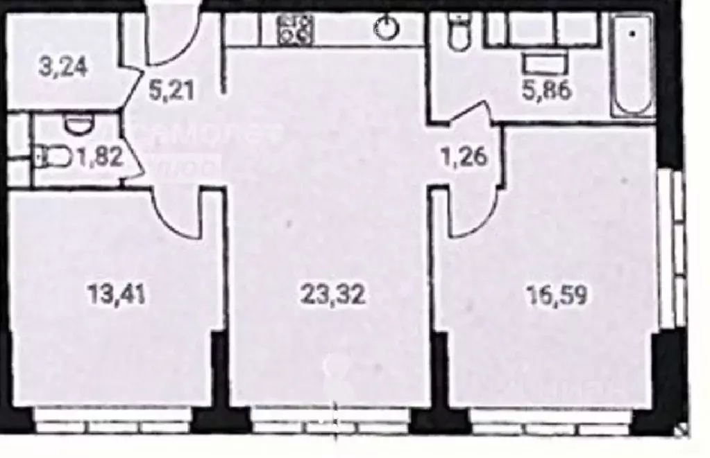 2-к кв. Москва Шмитовский проезд, 39с4.2 (70.71 м) - Фото 2