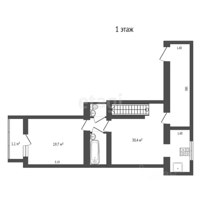 4-к кв. Крым, Симферополь ул. Генерала Захарова (156.0 м) - Фото 1