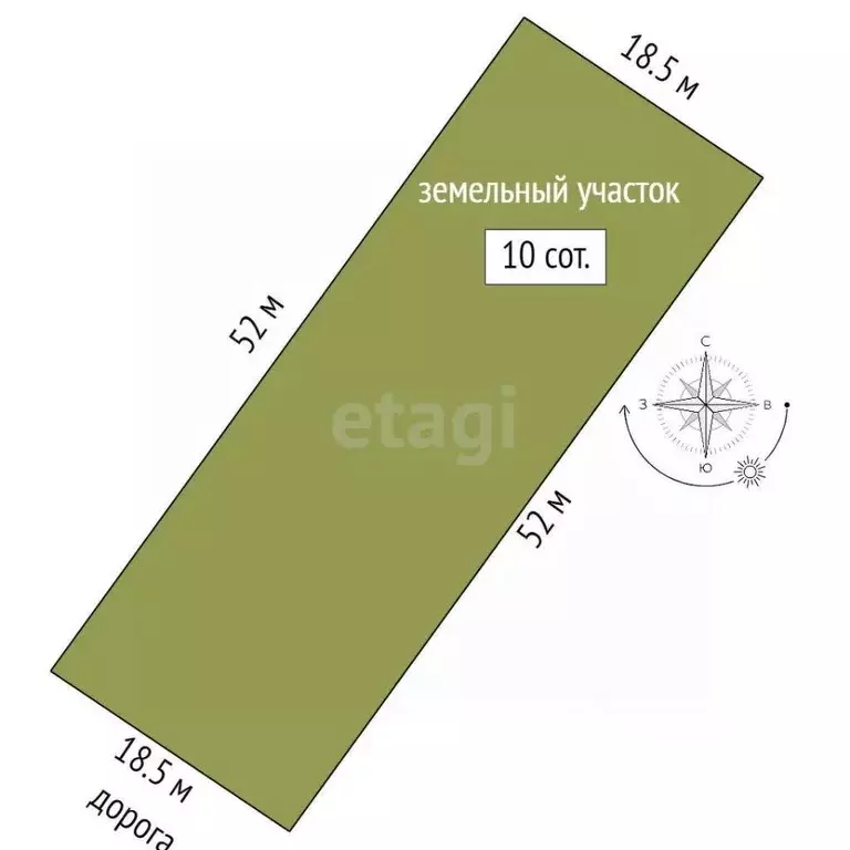 Участок в Крым, Симферопольский район, с. Доброе ул. Богатая (10.0 ... - Фото 2