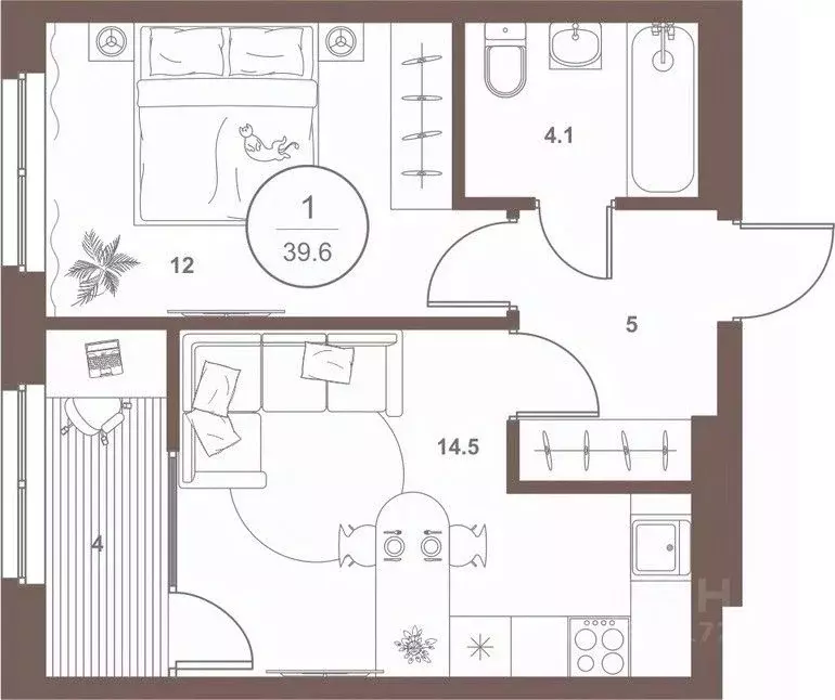 1-к кв. Пензенская область, Пенза Арбеково жилрайон, Дальнее Арбеково ... - Фото 1