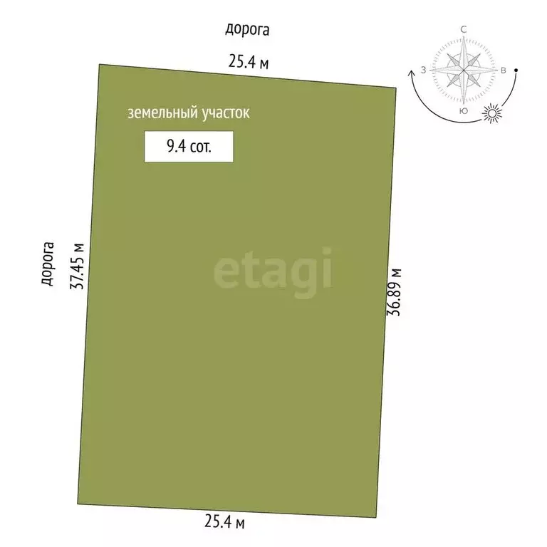 Участок в Тюмень (9.4 м) - Фото 0