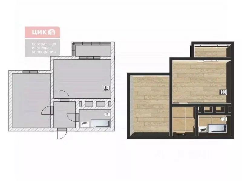 1-к кв. Рязанская область, Рязань ул. Маяковского, 79 (45.8 м) - Фото 2
