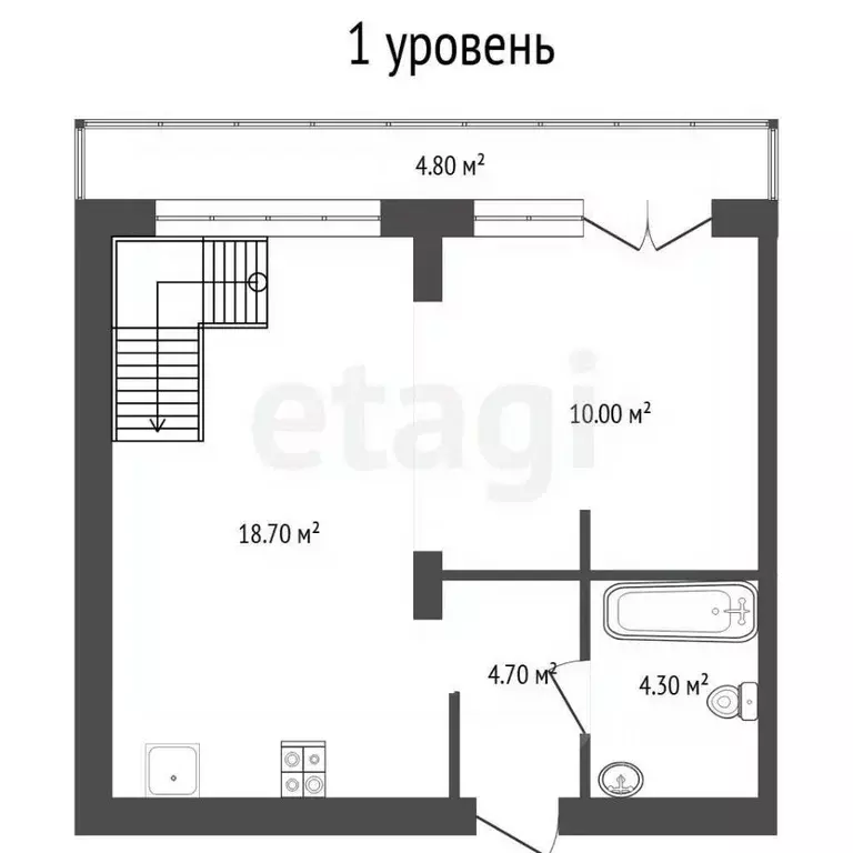 2-к кв. Тюменская область, Тюмень ул. Республики, 205к2 (86.8 м) - Фото 2