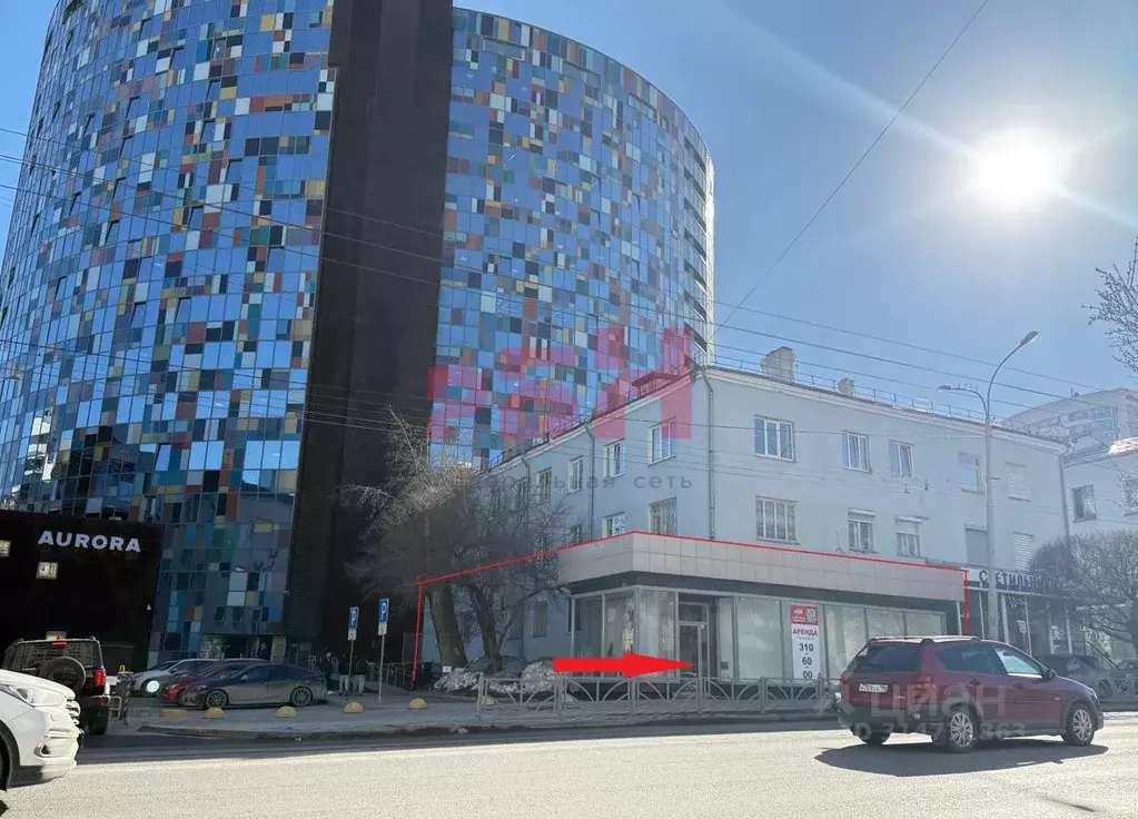 Торговая площадь в Свердловская область, Екатеринбург ул. Малышева, ... - Фото 0