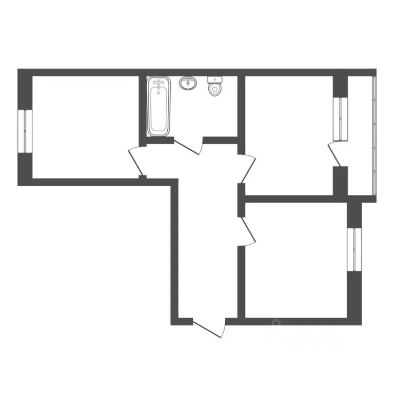 2-к кв. Тюменская область, Тюмень ул. Щорса, 5а (42.4 м) - Фото 2