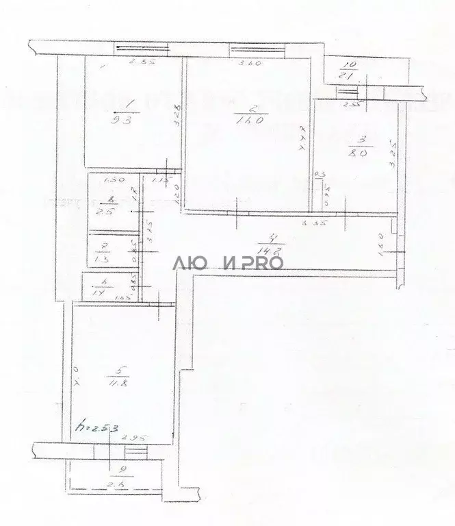 3-к кв. Башкортостан, Благовещенск ул. Демьяна Бедного, 66 (65.0 м) - Фото 2