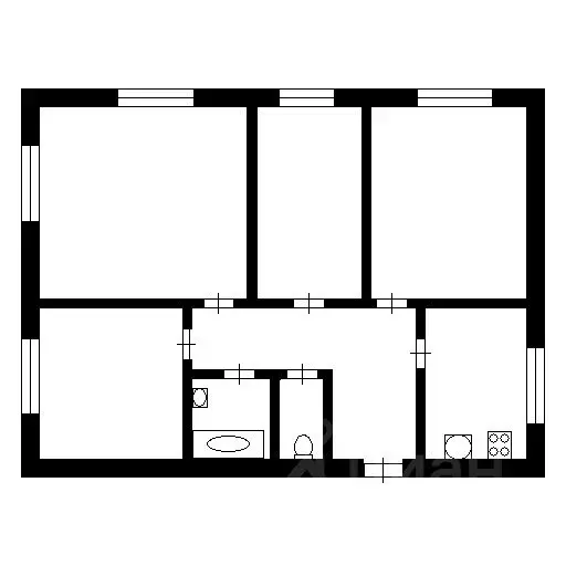 4-к кв. Иркутская область, Усть-Илимск ул. Энгельса, 19 (72.4 м) - Фото 1