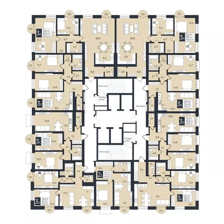 1-комнатная квартира: Уфа, улица Ленина, 190к1 (45 м) - Фото 1