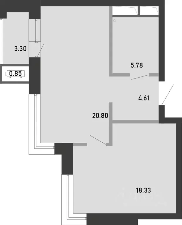 1-к кв. Тульская область, Тула Премьер Парк жилой комплекс (53.67 м) - Фото 1