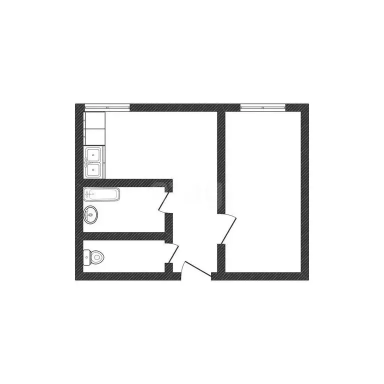 1-комнатная квартира: Бийск, улица имени Героя Советского Союза ... - Фото 1