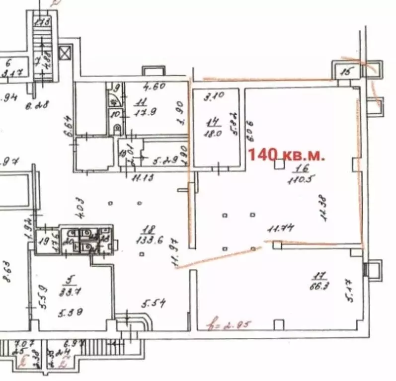 Помещение свободного назначения в Москва Смольная ул., 35С1 (140 м) - Фото 1