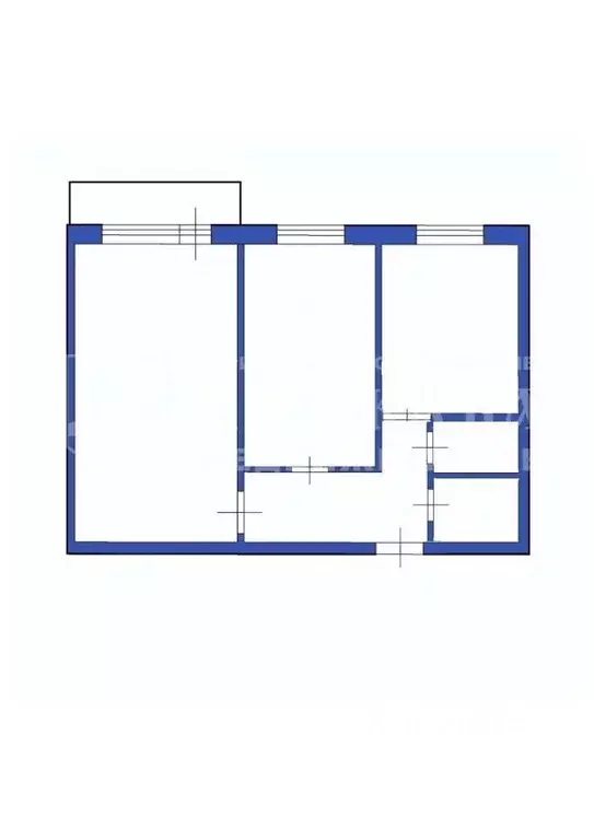 2-к кв. Кемеровская область, Ленинск-Кузнецкий ул. Пушкина, 6 (42.5 м) - Фото 1