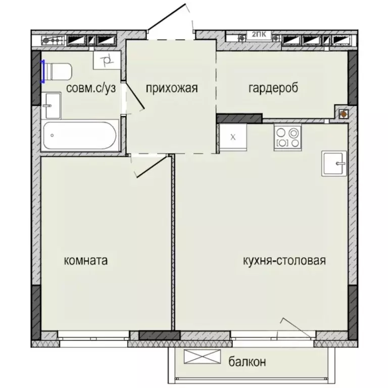 1-к кв. Удмуртия, Ижевск Культбаза жилрайон, 8-й мкр, Ежевика жилой ... - Фото 0