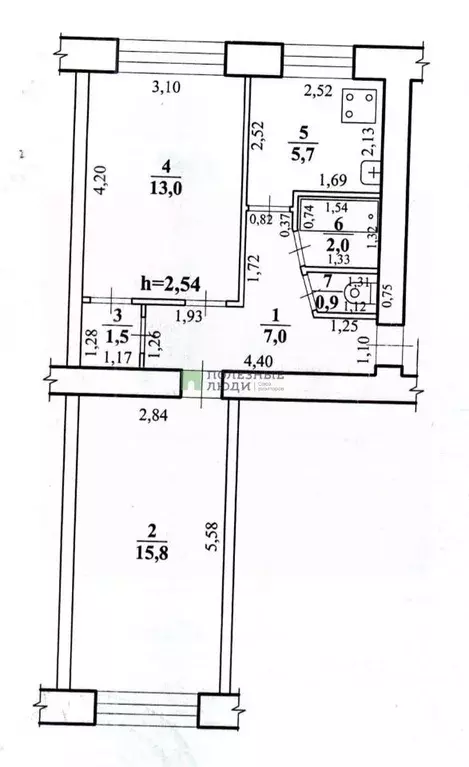 2-к кв. Забайкальский край, Чита Хабаровская ул., 10 (45.9 м) - Фото 2
