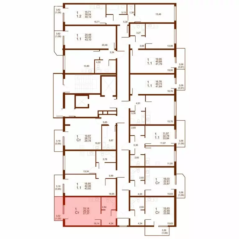 Квартира-студия: посёлок Шушары, Московское шоссе, 262к1 (27.37 м) - Фото 2
