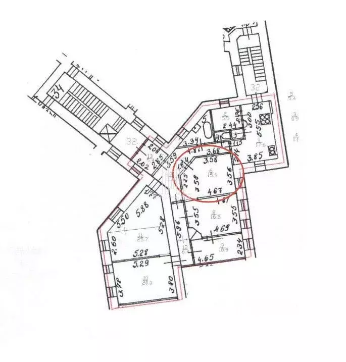 Комната Санкт-Петербург 8-я Советская ул., 57 (15.9 м) - Фото 0