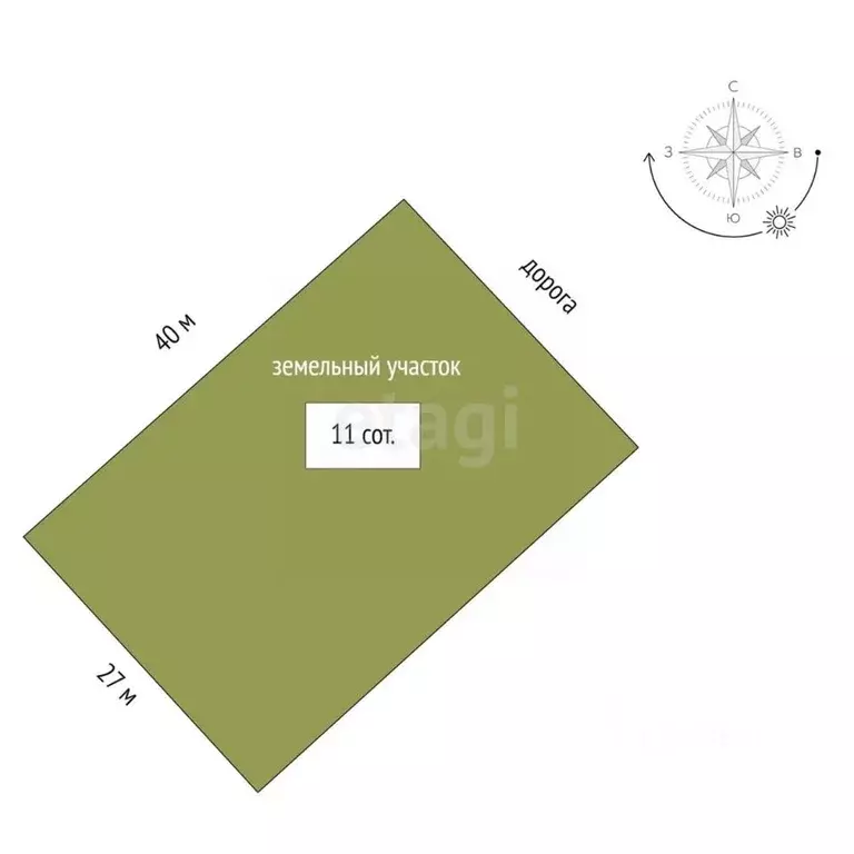 Участок в Хабаровский край, Хабаровский район, с. Корсаково-1  (11.0 ... - Фото 2