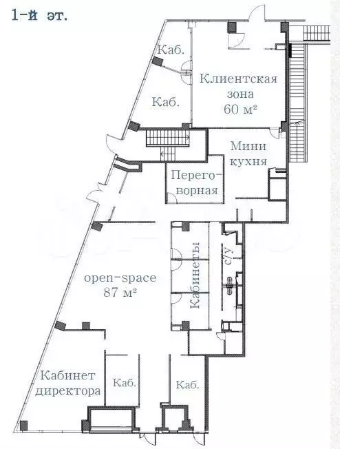 Аренда офиса в БЦ wall street, 597 м - Фото 1