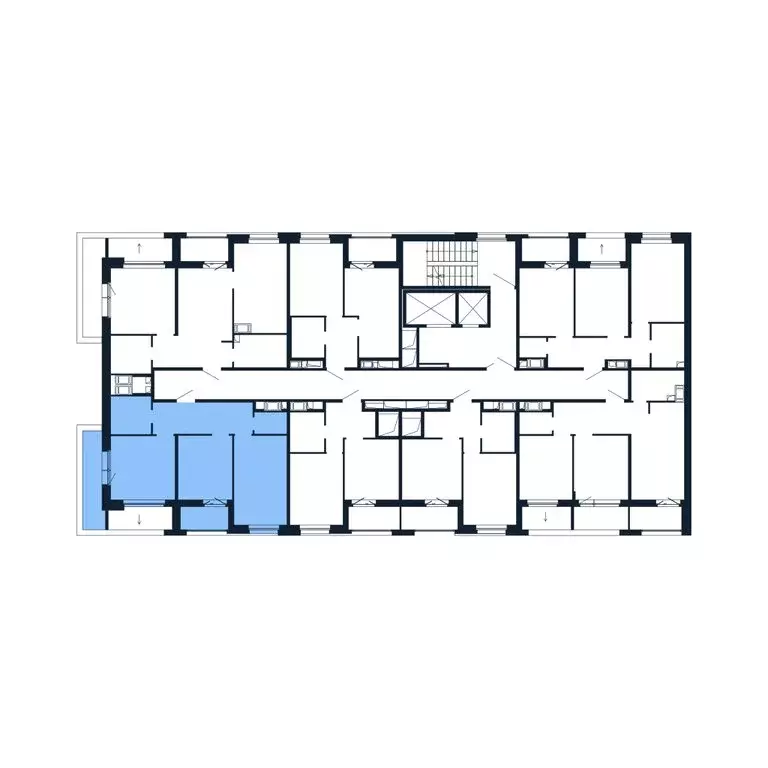 2-комнатная квартира: Новоселье, Центральная улица, 30к2 (50.5 м) - Фото 2