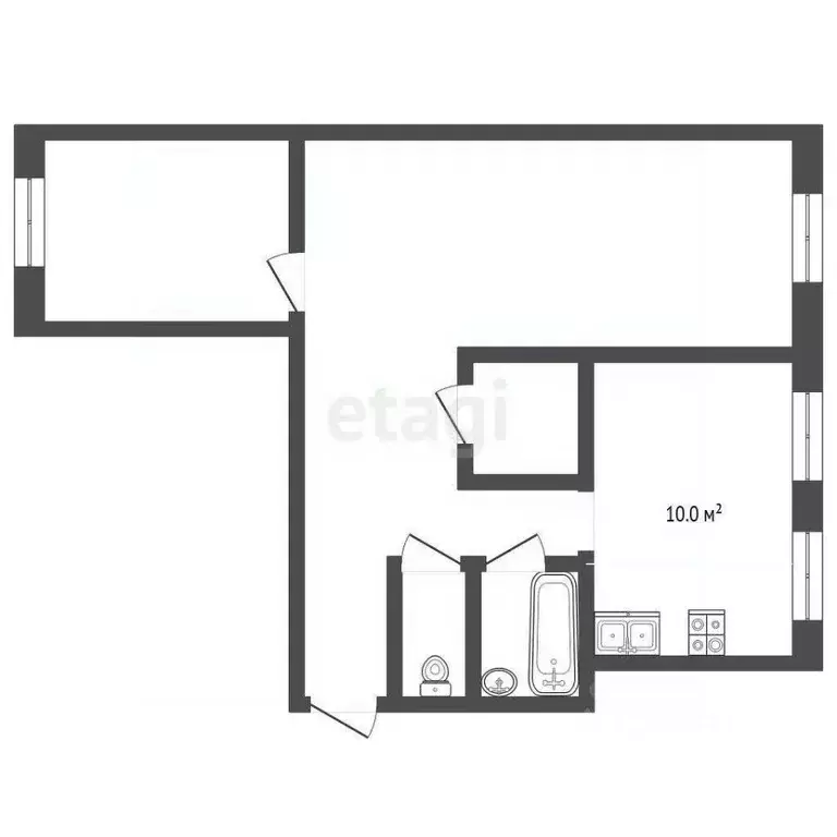 3-к кв. Пермский край, Чернушка Юбилейная ул., 6 (56.9 м) - Фото 2