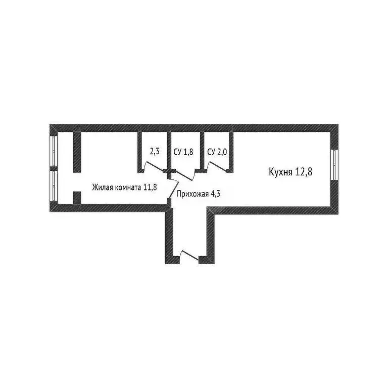 1-комнатная квартира: городской округ Краснодар, посёлок Пригородный, ... - Фото 1