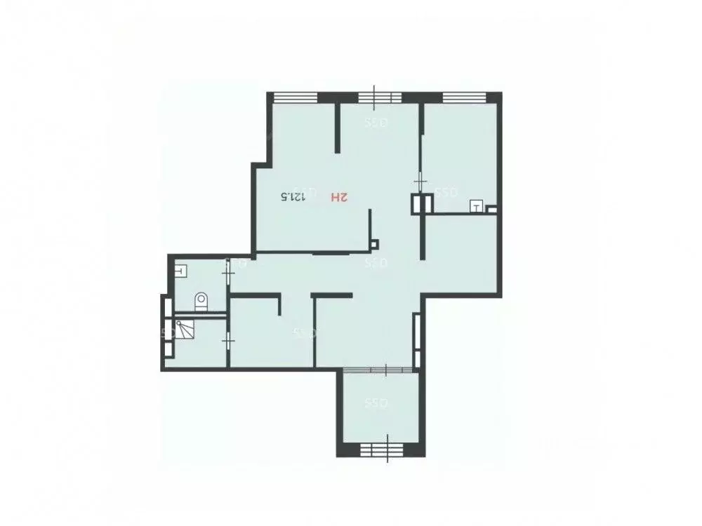 Торговая площадь в Москва Болотниковская ул., 43К1 (122 м) - Фото 2