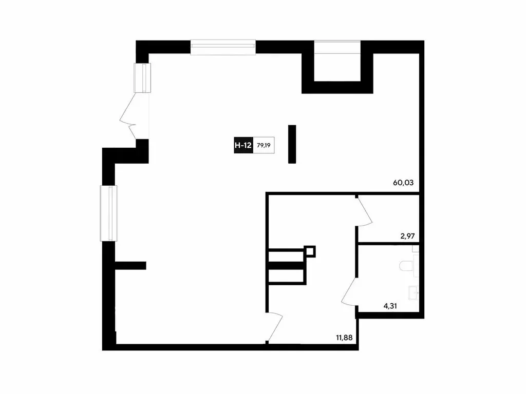 Офис (79.19 м) - Фото 1