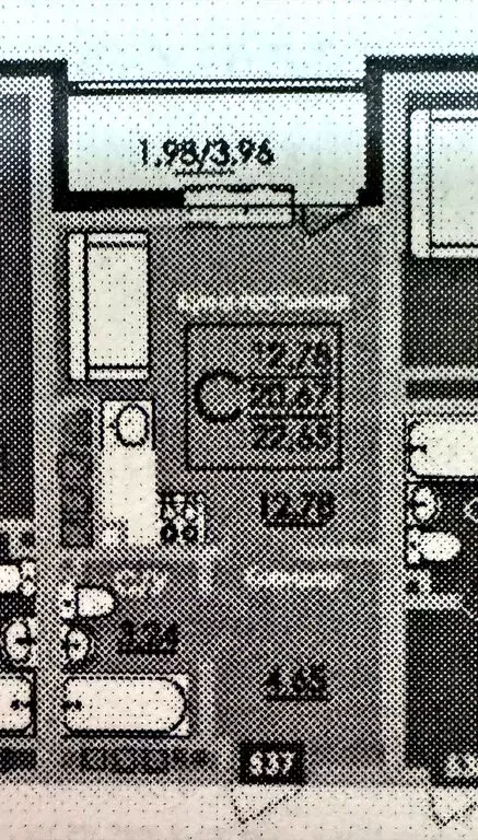 Квартира-студия: село Михайловка, Новоуфимская улица, 17 (23 м) - Фото 2