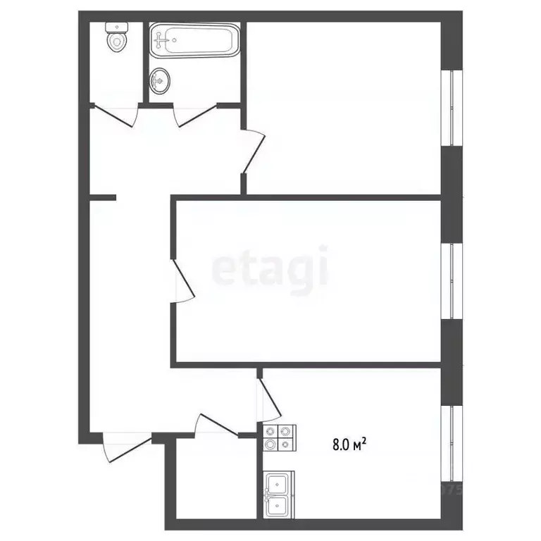 2-к кв. Ярославская область, Ярославль просп. Машиностроителей, 15к2 ... - Фото 2