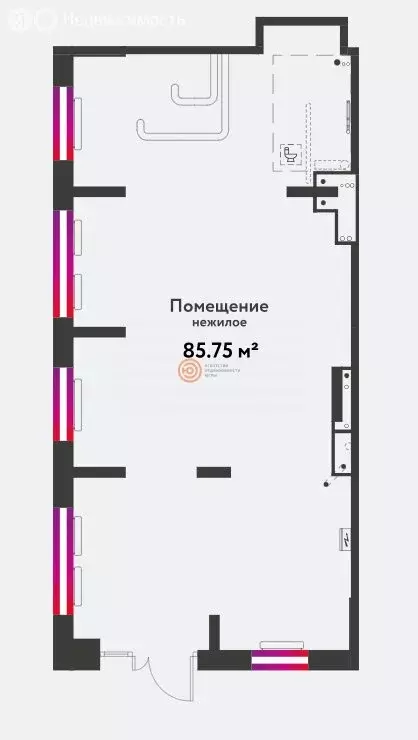 Помещение свободного назначения (85.75 м) - Фото 1