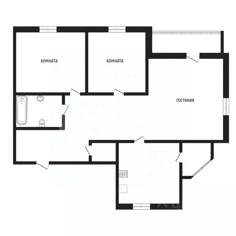 3-к кв. Тюменская область, Тюмень ул. Кирова, 6 (127.5 м) - Фото 2