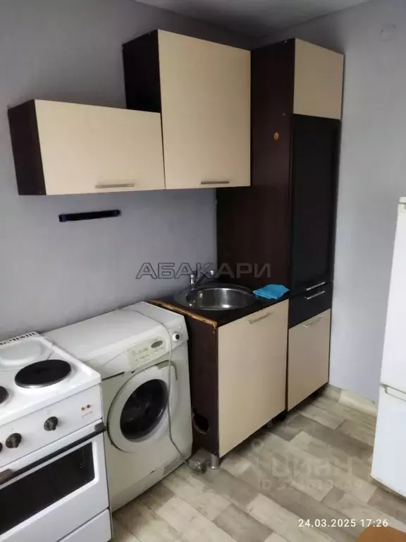 1-к кв. Красноярский край, Красноярск Черемушки мкр, ул. Квартальная, ... - Фото 2